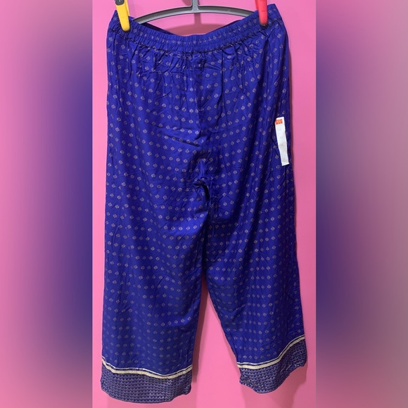 NWT W for Women Straight Trousers Blue Trousers Straight Salwar Size 12 - Picture 2 of 6